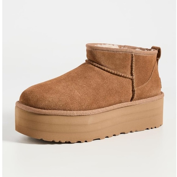 UGG Women’s Classic Ultra Mini Platform in Chestnut - Picture 5 of 13